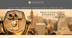 Desktop Screenshot of educationaltoursbycts.com